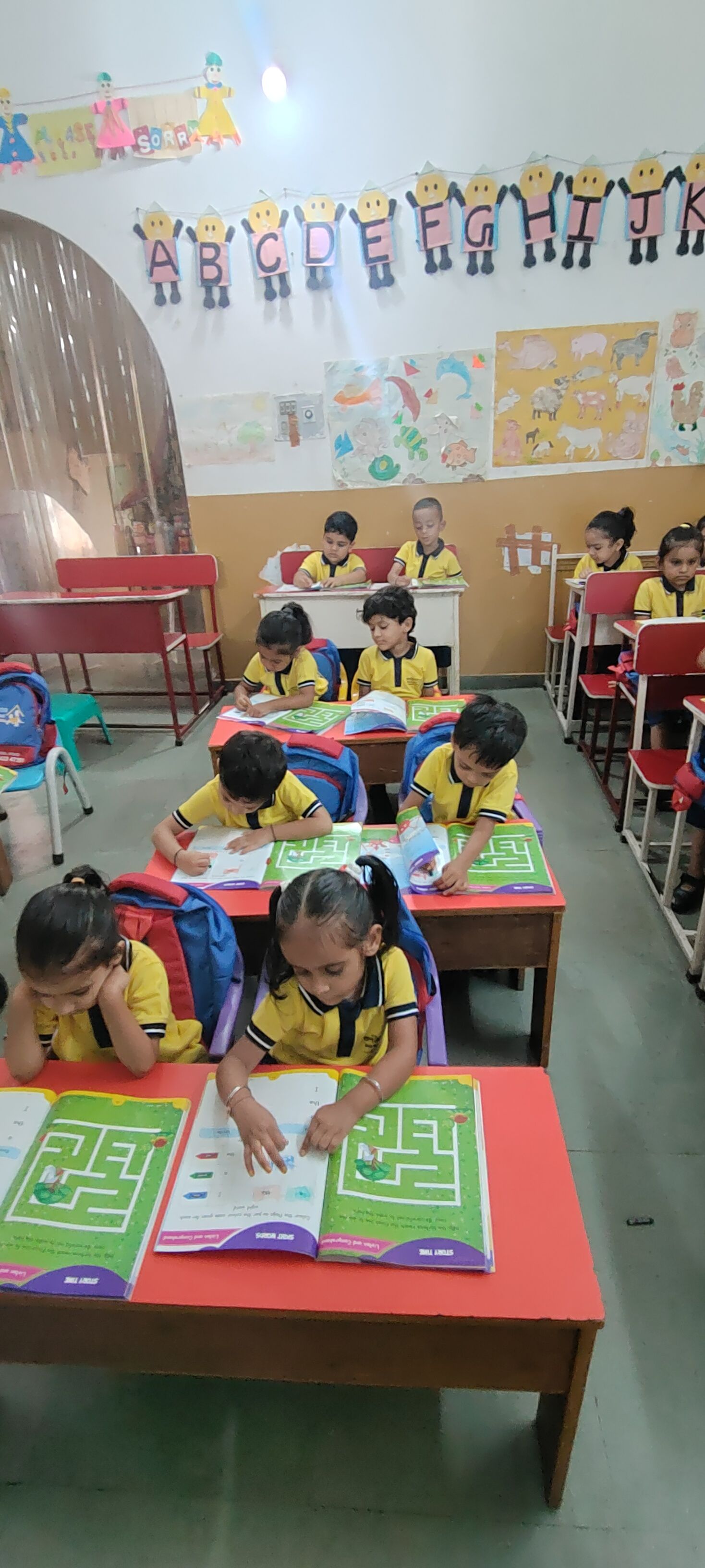 Children engaged in sensory play activity